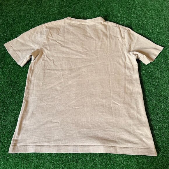 Zara Classic Fit Solid Beige Short Sleeve Crewneck Essential Tee T-Shirt Size S - Picture 9 of 13